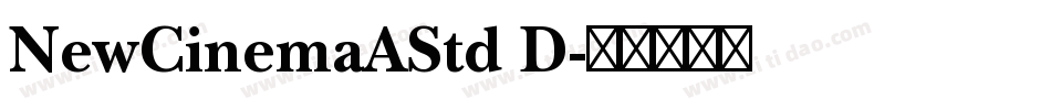 NewCinemaAStd D字体转换